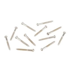   0018373049 Fender Genuine Replacement Part neck pickup mounting screws, vintage Tele, 3 x 1 slotted, nickel, 12 pcs