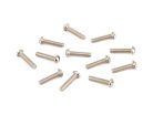 0018376049 Fender Genuine Replacement Part pickup mounting screws, slotted machine, vintage '50s Tele, 6-32 x 5/8, round head, 12 pcs