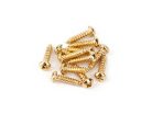 0018823049 Fender Genuine Replacement Part tuner/string tree mounting screws, vintage Strat, gold, 12 pcs