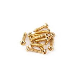   0018823049 Fender Genuine Replacement Part tuner/string tree mounting screws, vintage Strat, gold, 12 pcs