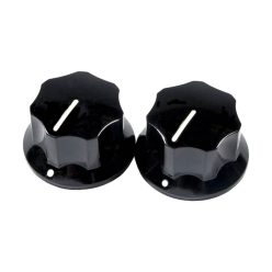   0019455049 Fender  Genuine Replacement Part knob set for Jaguar/Mustang Bass, large, black, 2 pcs