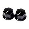 0019455049 Fender  Genuine Replacement Part knob set for Jaguar/Mustang Bass, large, black, 2 pcs