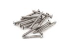 0021422049 Fender Genuine Replacement Part bridge mounting screws, 5 x 1, chrome, 12 pcs