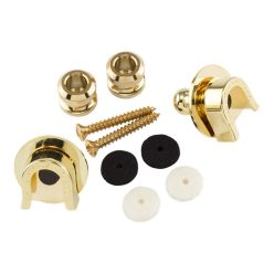   0022043049 Fender Genuine Replacement Part strap buttons, Schaller, 2 pieces, gold