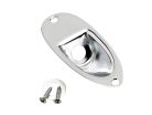 0033023049 Fender Genuine Replacement Part Stratocaster recessed jack ferrule plate, chrome