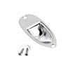 0033023049 Fender Genuine Replacement Part Stratocaster recessed jack ferrule plate, chrome