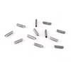 0040800049 Fender Genuine Replacement Part saddle height screws, Standard Series basses, 6-32 x 7/16 hex, nickel, 12 pcs