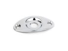 0050100049 Fender Genuine Replacement Part recessed football shaped jack plate, chrome