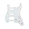 0050671049 Fender Genuine Replacement Part pickguard Standard Strat, HSS, 11 screw holes, 3-ply, white