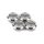 0051532049 Fender Genuine Replacement Part machine head bushings for Standard Bass, chrome, set of 4