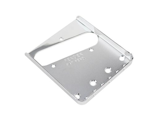 0054162049 Fender Genuine Replacement Part bridge plate, American vintage Telecaster, 3-saddle, chrome