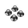 0054521049 Fender Genuine Replacement Part volume and tone knob set for '72 Tele Custom, black
