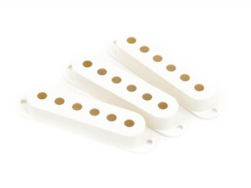 0056251049 Fender Genuine Replacement Part pickup cover Stratocaster, parchment, plastic, 3 pcs