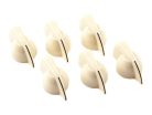 0058164049 Fender Genuine Replacement Part amplifier knobs, chicken head style, creme, set of 6