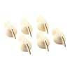 0058164049 Fender Genuine Replacement Part amplifier knobs, chicken head style, creme, set of 6