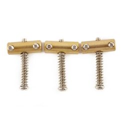   0058544049 Fender Genuine Replacement Part bridge saddles American Vintage Tele, threaded, brass, set of 3