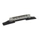 0060884000 Gretsch Genuine Replacement Part bridge assembly, Adjusto-Matic, chrome w/ ebony base