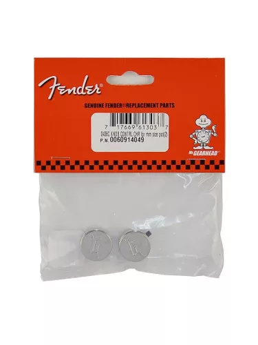 0060914049 Gretsch Genuine Replacement Part knob, Electromatic Series (metric pots), 2 pieces, chrome