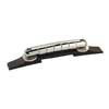 0062844000 Gretsch Genuine Replacement Part bridge assembly, Rocking Bar, chrome w/ ebony base