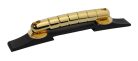 0062845000 Gretsch Genuine Replacement Part bridge assembly, Rocking Bar, gold w/ ebony base