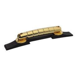   0062845000 Gretsch Genuine Replacement Part bridge assembly, Rocking Bar, gold w/ ebony base