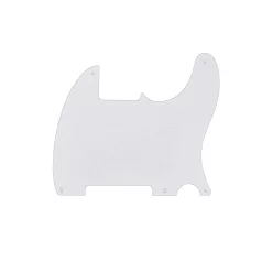   0068214049 Fender Genuine Replacement Part pickguard 50s Esquire, 5 screw holes, 1-ply, white