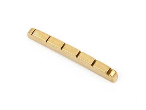 0073916049 Fender Genuine Replacement Part fingerboard nut, Malmsteen Strat, brass