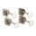 0078834049 Fender Genuine Replacement Part Pure Vintage bass machine heads, vintage reverse wind, nickel, set of 4