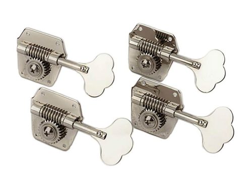 0078834049 Fender Genuine Replacement Part Pure Vintage bass machine heads, vintage reverse wind, nickel, set of 4