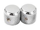 0094040049 Fender Genuine Replacement Part 1952 Telecaster knurled knobs, 2pcs, chrome