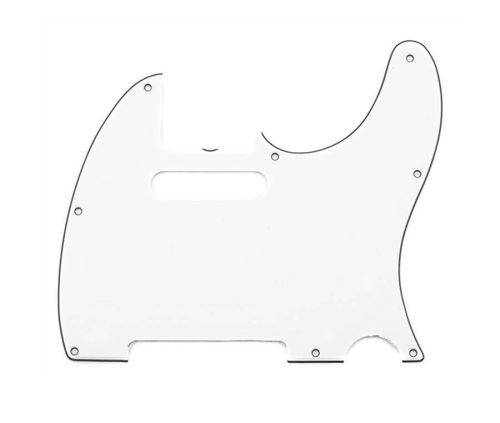 0094218049 Fender Genuine Replacement Part pickguard Pure Vintage '64 Telecaster 3-ply eggshell 8-hole