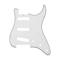   0094392049 Fender Genuine Replacement Part pickguard Pure Vintage '65 Stratocaster 3-ply eggshell 11-hole with nitrocellulose finish