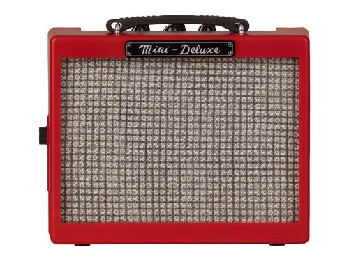 0234810009 Fender  battery amp mini Deluxe Amp, red, plastic housing, 1W, 1x3" speaker