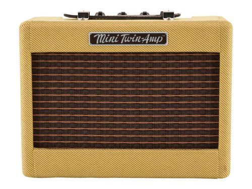 0234811000 Fender  battery amp 'Mini 57 Twin-Amp', wooden housing, 1W, 2x3" speakers