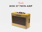 0234811000 Fender  battery amp 'Mini 57 Twin-Amp', wooden housing, 1W, 2x3" speakers