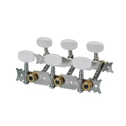   028-2 Boston  machine heads for classic guitar, double drilled metal shaft, 3x left+3x right, 70mm