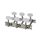 028-2 Boston  machine heads for classic guitar, double drilled metal shaft, 3x left+3x right, 70mm