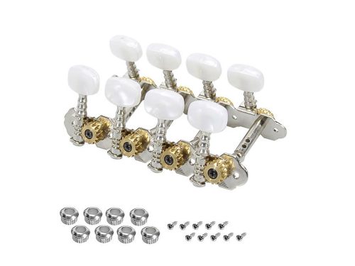 043-2 Boston  machine heads for mandolin, metal shaft, 2 holes, 70mm, plastic buttons