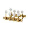 045-G Boston  machine heads for F-style mandolin, metal shaft, 69mm, plastic buttons, gold