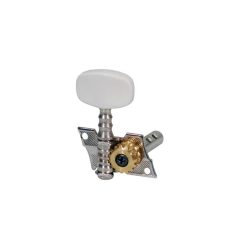   055-2LR Boston  machine heads for guitar, 3x left+3x right, plastic buttons, double drilled metal shaft