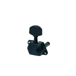   059-BL Boston  machine heads for guitar, metal shaft, 6x left, metal buttons, with cover, black