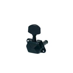   059-BLR Boston  machine heads for guitar, metal shaft, 3x left+3x right, metal buttons, with cover, black