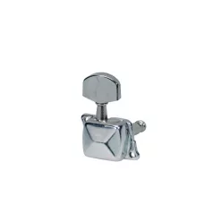   059-CL Boston  machine heads for guitar, metal shaft, 6x left, metal buttons, with cover, chrome