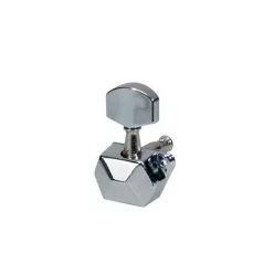   059-CR Boston  machine heads for guitar, metal shaft, 6x right, metal buttons, with cover, chrome
