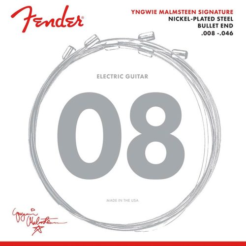 0733250600 Fender  Yngwie Malmsteen Signature, string set electric, nickel plated steel, 008-046