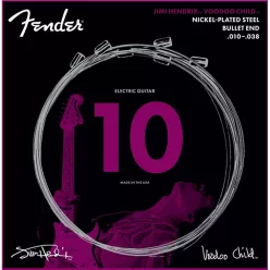  0733250609 Fender Jimi Hendrix Voodoo Child string set electric, nickel plated steel, 010-013-015-026-032-038, bullet end