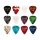 0980300100 Fender Celluloid Medley Picks 12 pieces, 351 shape, thin