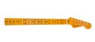 0990061921 Fender Genuine Replacement Part 50's Stratocaster neck, 21 vintage frets, 7,25" radius maple fb, soft V-shape, amber lacquered