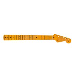   0990061921 Fender Genuine Replacement Part 50's Stratocaster neck, 21 vintage frets, 7,25" radius maple fb, soft V-shape, amber lacquered