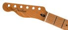 0990322920 Fender Genuine Replacement Part satin roasted maple Telecaster lefthanded neck, 22 jumbo frets, 12" radius, maple, flat oval shape